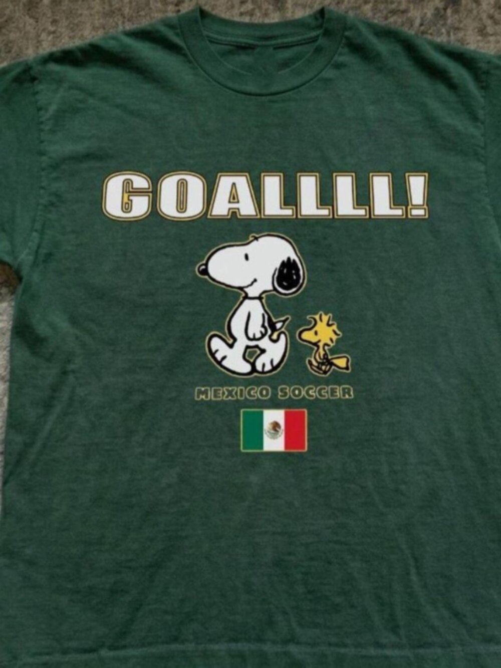 Mexico worldcup soccer forest green t-shirt